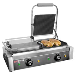 Kontaktgrill - 4,4 kW - oben & unten Gerillt - Grillfläche: 475x230mm