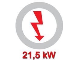 Elektroherd - 14 kW - 4 Platten Eckig - inkl. Elektrobackofen Statisch - 7,5 kW