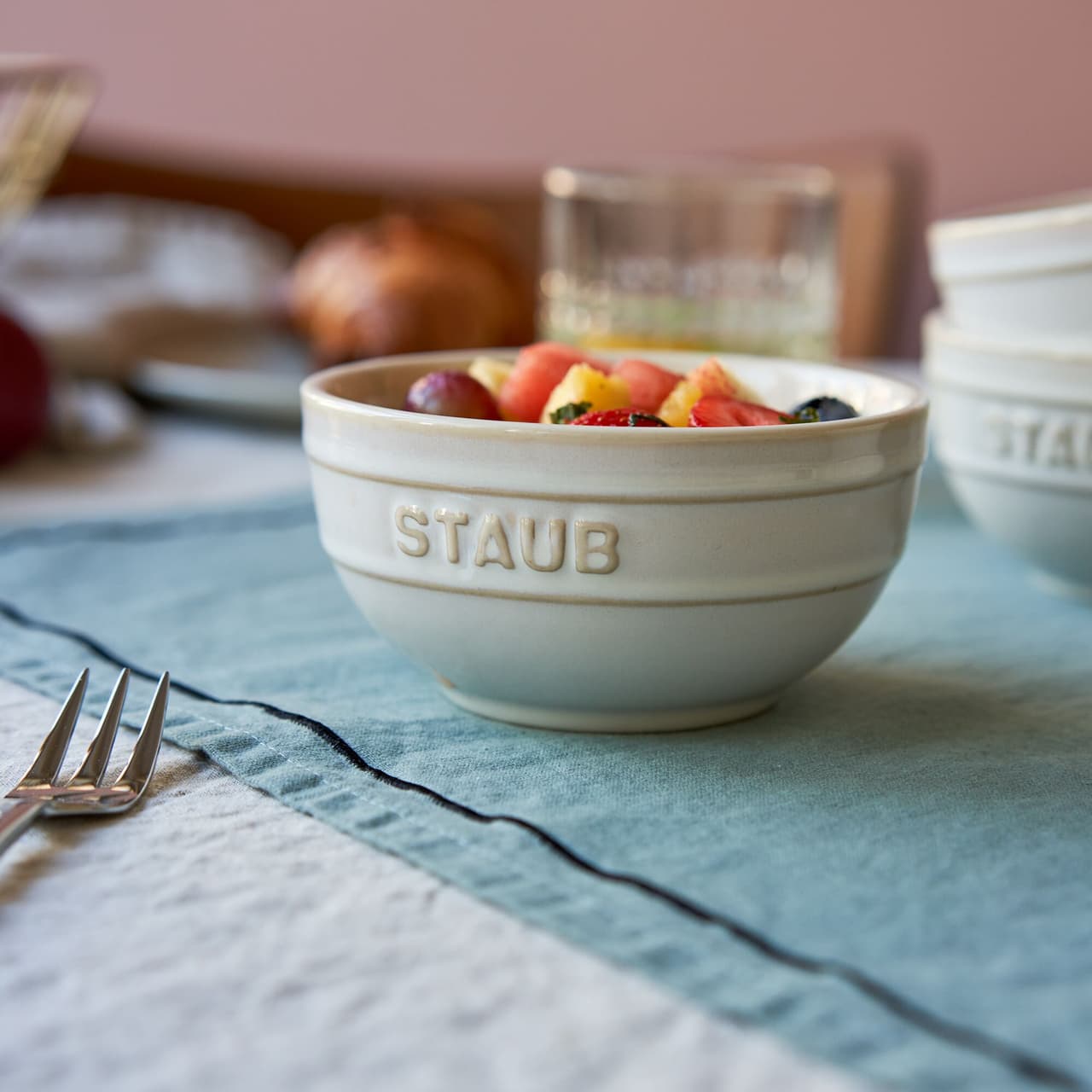 STAUB | CERAMIQUE - Schüsselset, 4-tlg - Ø 120mm - Keramik - Elfenbein-Weiß