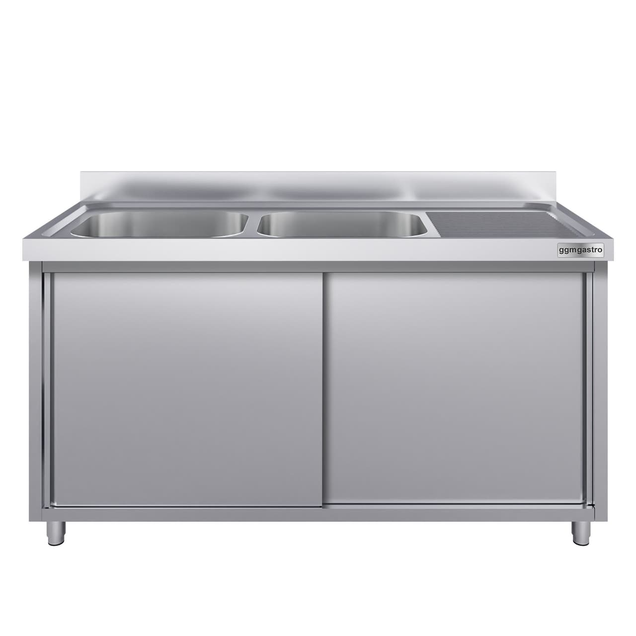 Spülschrank ECO - 1800x700mm - mit 2 Becken links