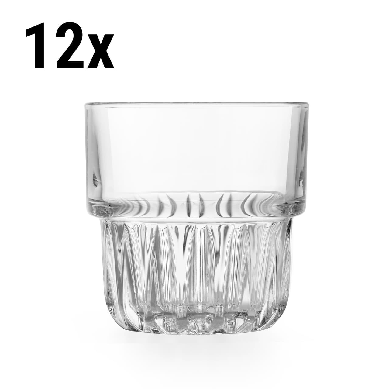 (12 Stück) Allzweck Trinkglas - EVEREST - 355 ml - Transparent