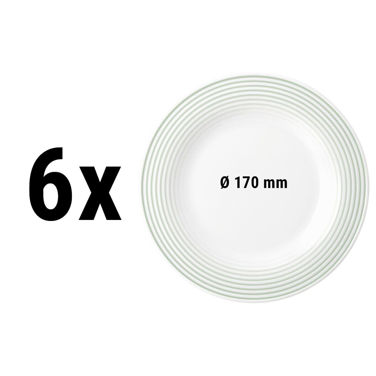 (6 Stück) SELTMANN WEIDEN | Teller flach - Ø 170mm