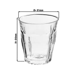 (12 Stück) Duralex Allzweck Trinkglas - PICARDIE - 220 ml - Transparent