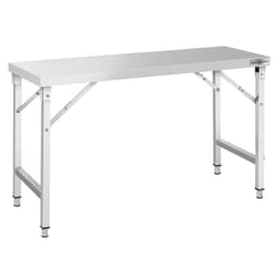 Edelstahl Arbeitstisch - klappbar - 1500x600mm