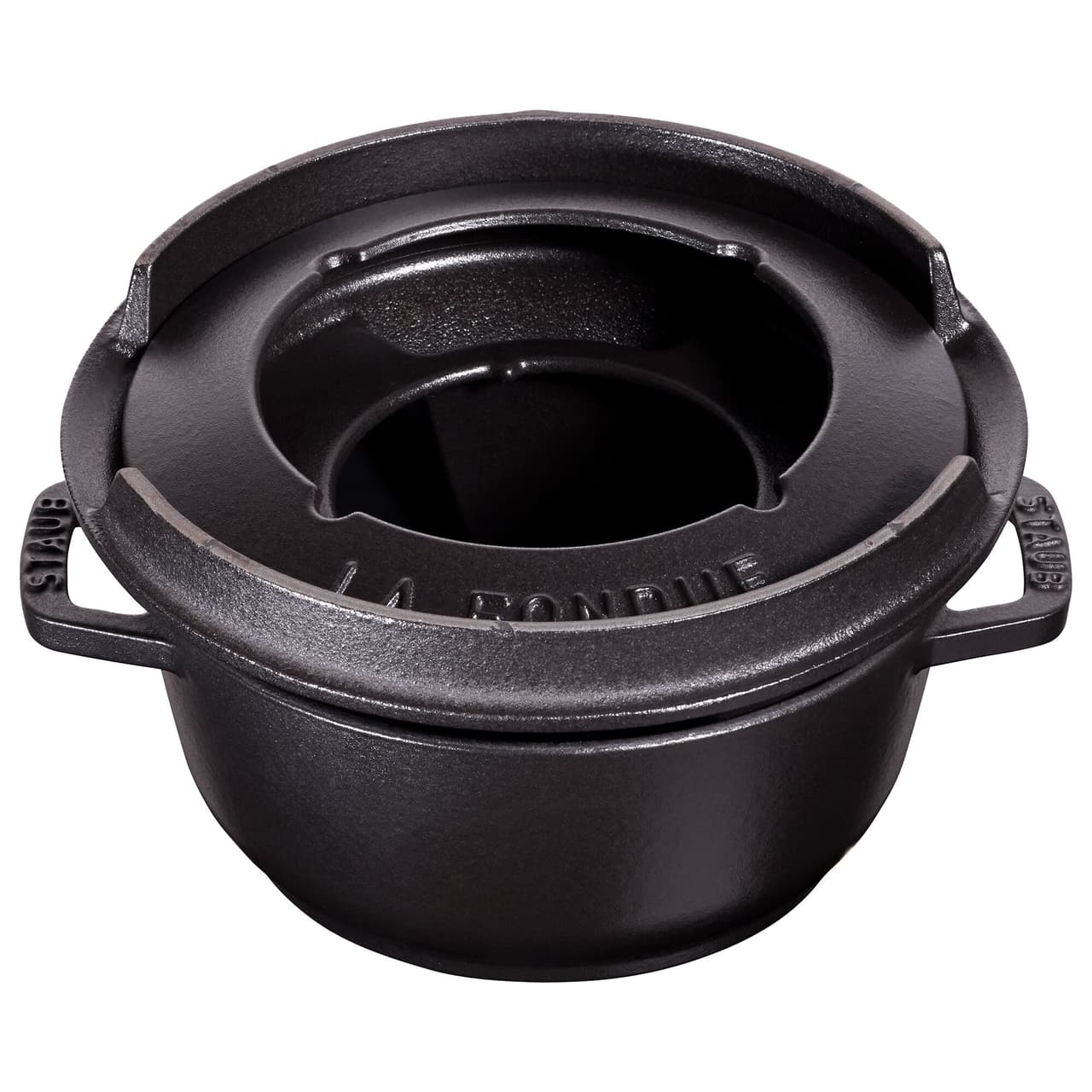 STAUB | SPECIALITIES - Fondue Set - Ø 160mm - Gusseisesn - Schwarz