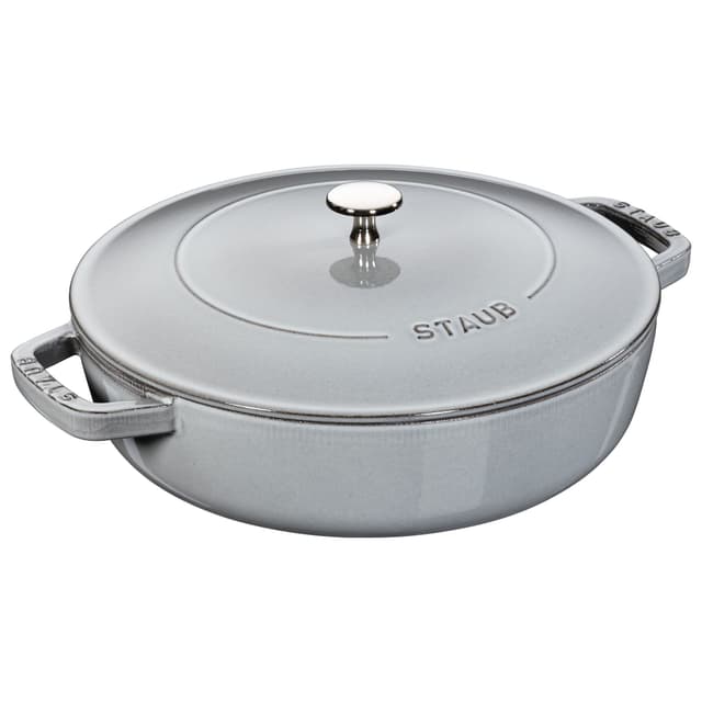 STAUB | BRAISERS - Bräter mit Chistera Drop-Structure - 280mm - Gusseisen - Graphit-Grau