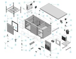 Bäckereitiefkühltisch Premium PLUS - 1618x800mm - mit 2 Türen