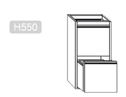 Schubladenblock PREMIUM - 2 Schubladen - Unterbaumodul 400x560mm - für ATK 600mm tief