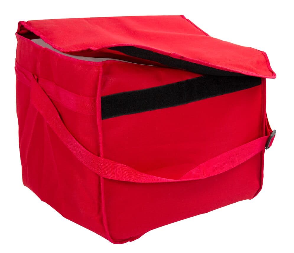 Pizzabag / Isoliertasche - für 8 Pizzakartons 37x37cm - Rot