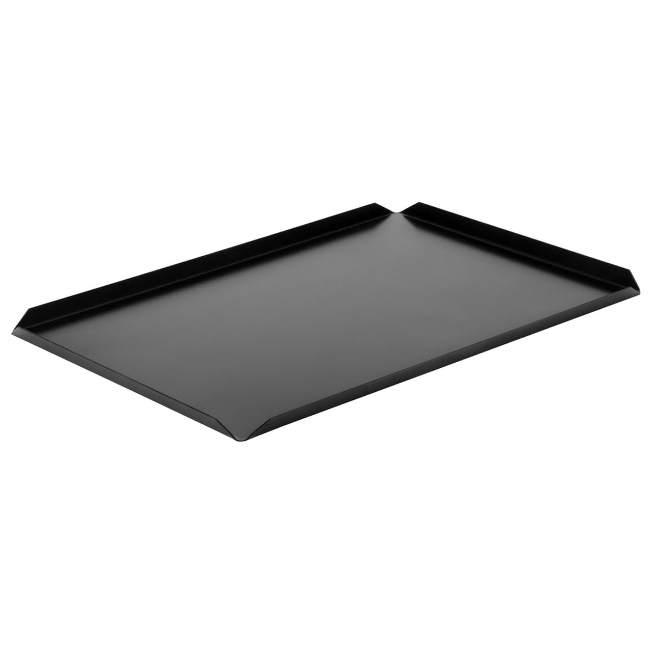 (5 Stück) Konditorei- & Präsentationsplatte aus Aluminium - 500x100x10mm - Schwarz