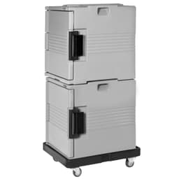 2x Thermobox - Frontlader - 58 Liter - für 12x GN 1/1 - inkl. Transportwagen