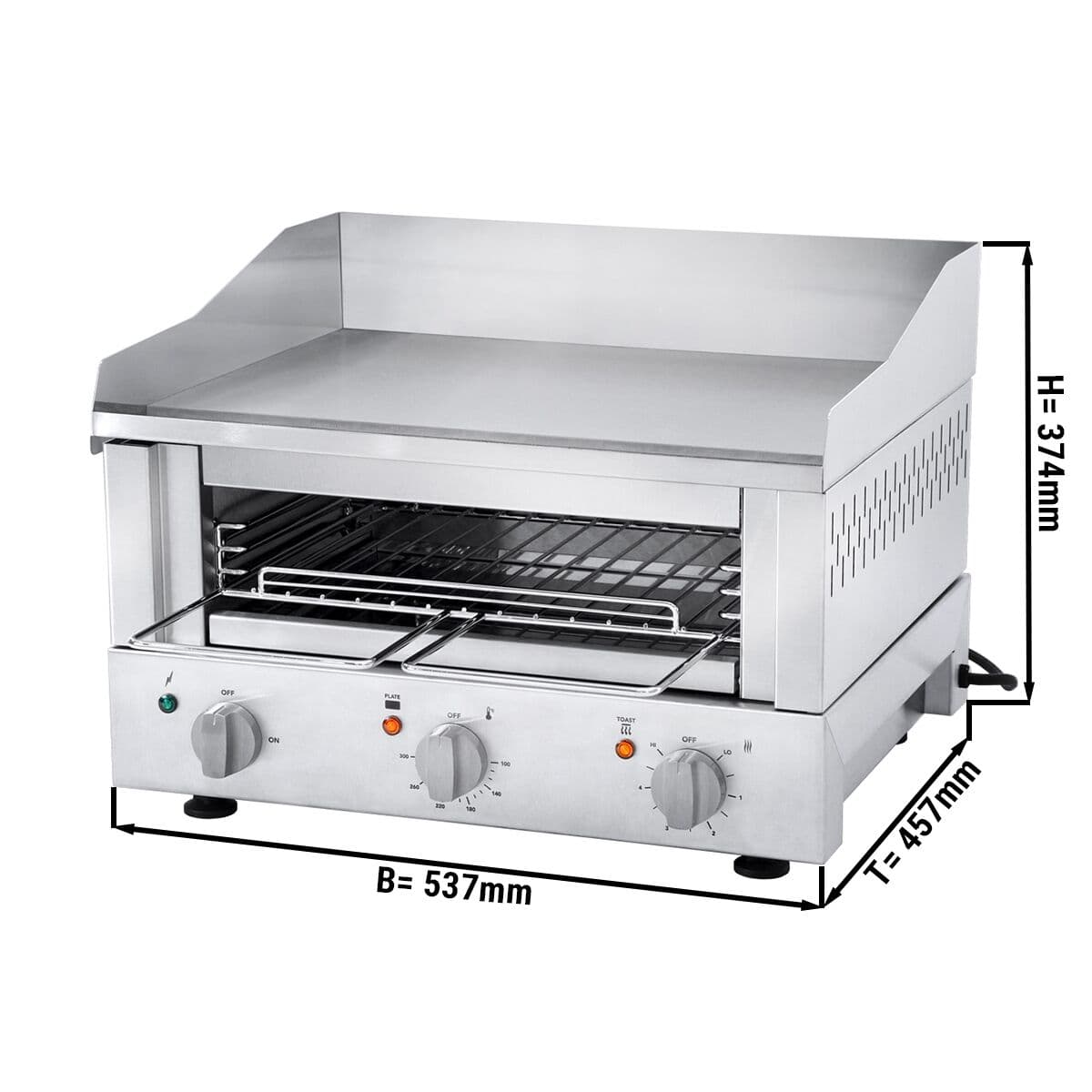 ROBAND | Griddle Toaster 500 - 3,3 kW - Grill & Salamander