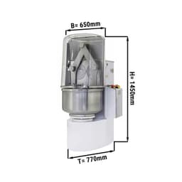 Bäckerei-Teigknetmaschine - 80 Liter / 60 kg - 2 Geschwindigkeiten - mit Taucharmen