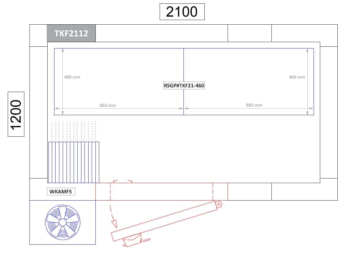 Regalset Aluminium (Eloxiert) - Bautiefe: 460mm