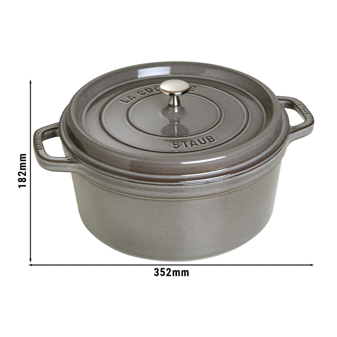 STAUB | LA COCOTTE - Cocotte - Ø 280mm - Gusseisen - Graphit-Grau