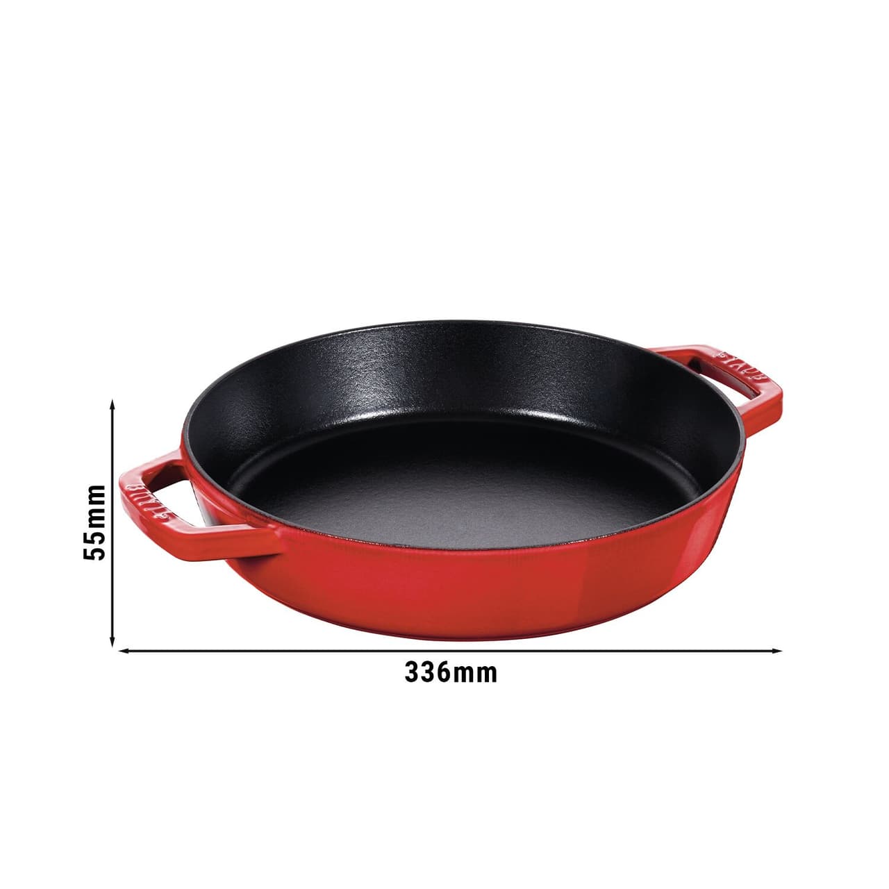 STAUB | PANS - Bratpfanne - Ø 260mm - Gusseisen - Kirsch-Rot