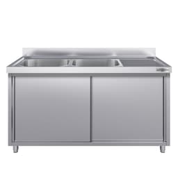 Spülschrank ECO - 2000x700mm - mit 2 Becken links