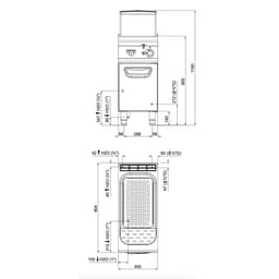 Gas Nudelkocher - 40 Liter - 12 kW