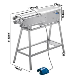 Elektrischer Wurstfüller - 16 Liter - 560 Watt - Edelstahl - inkl. Fußbedienung