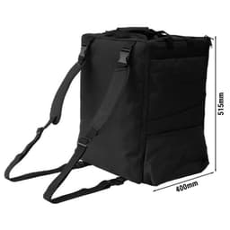 Pizzabag / Isoliertasche für Roller - für 12 Pizzakartons 33x33cm - Schwarz