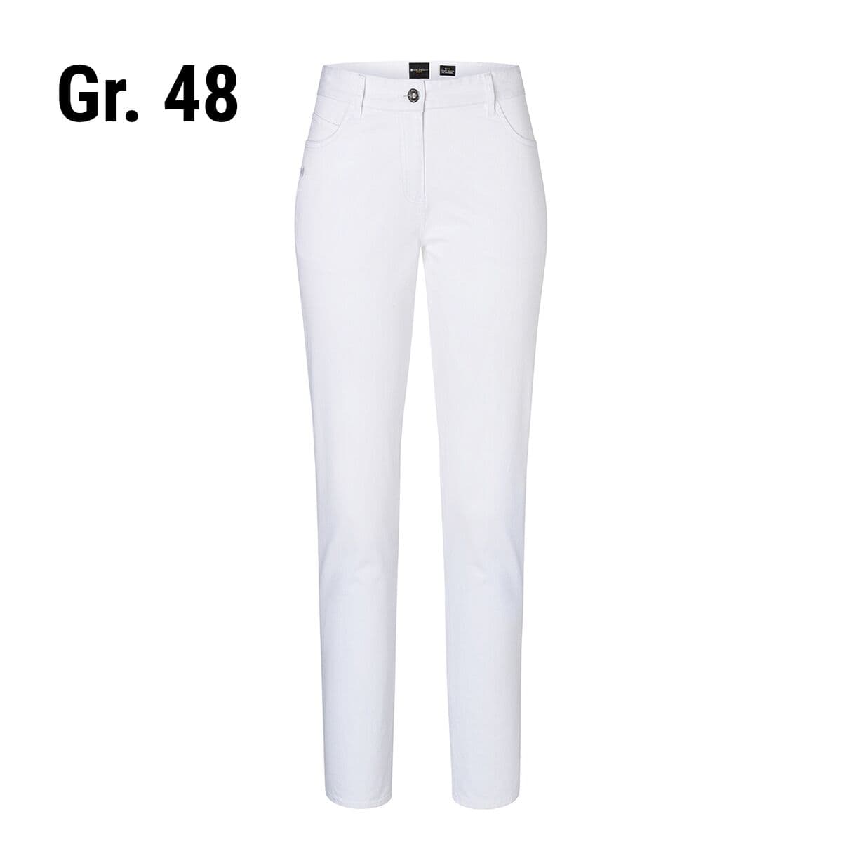 KARLOWSKY | Damen 5-Pocket-Hose - Weiß - Größe: 48