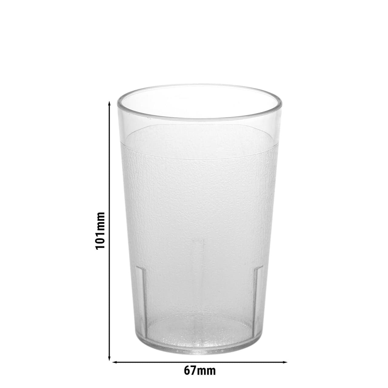 (48 Stück) CAMBRO | Camwear® Trinkbecher - 237 ml - Transparent