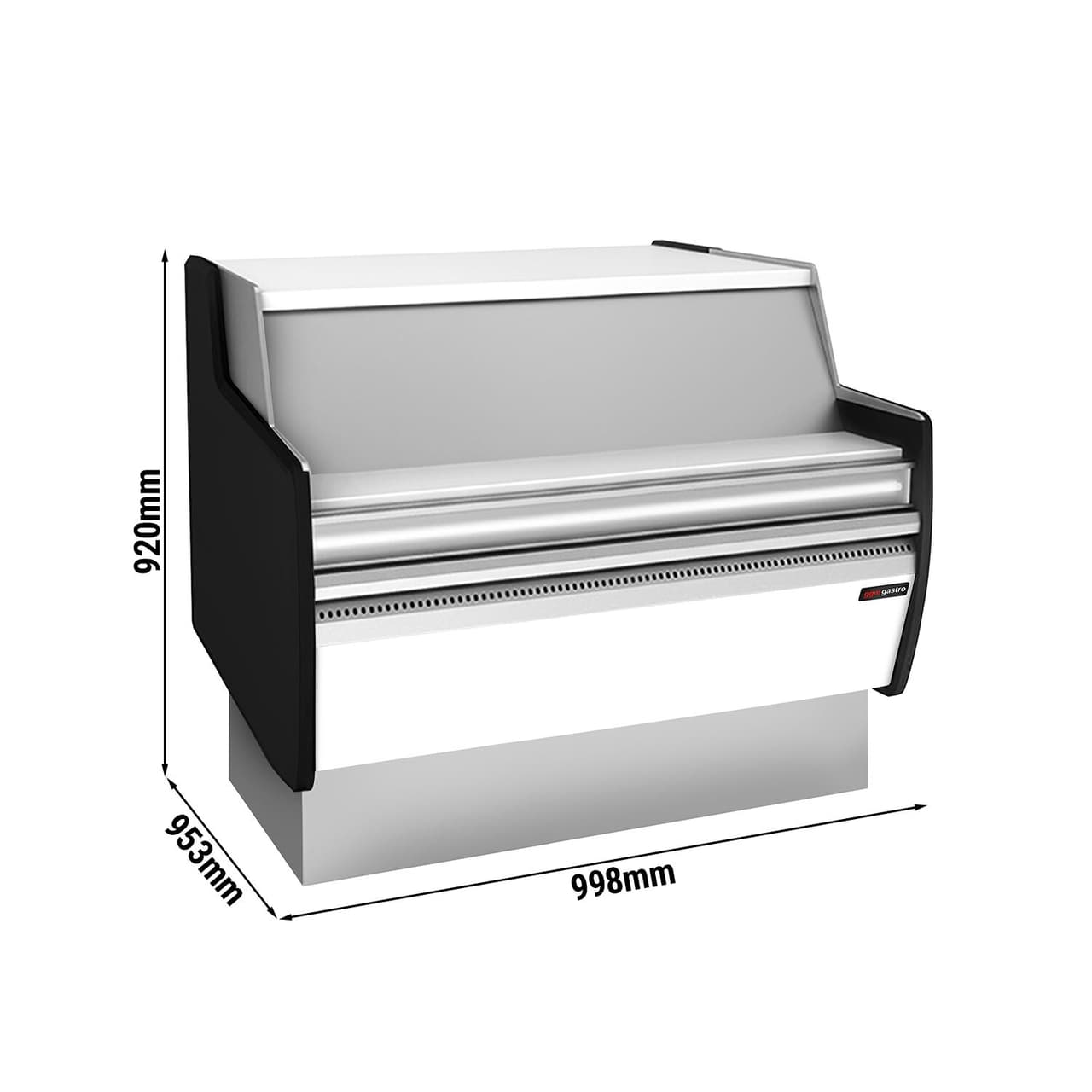 Kassentisch - 990mm - Frontblende Weiß