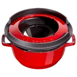 STAUB | SPECIALITIES - Fondue Set - Ø 160mm - Gusseisesn - Kirsch-Rot