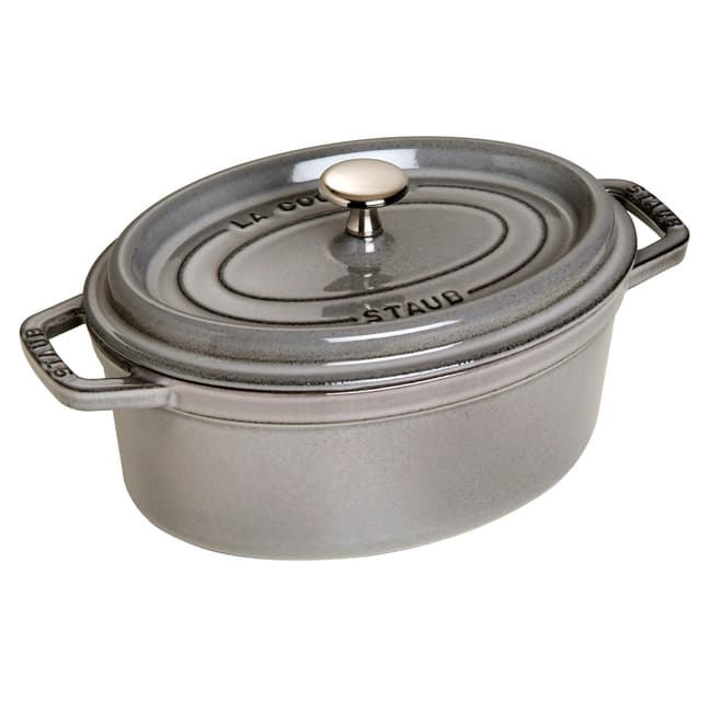 STAUB | LA COCOTTE - Cocotte - oval - 230mm - Gusseisen - Graphit-Grau