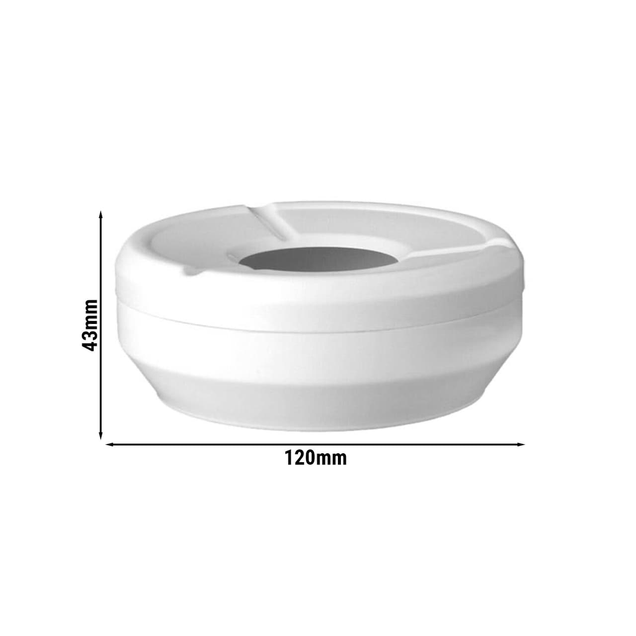 (6 Stück) Windaschenbecher - CASUAL - Ø 120mm