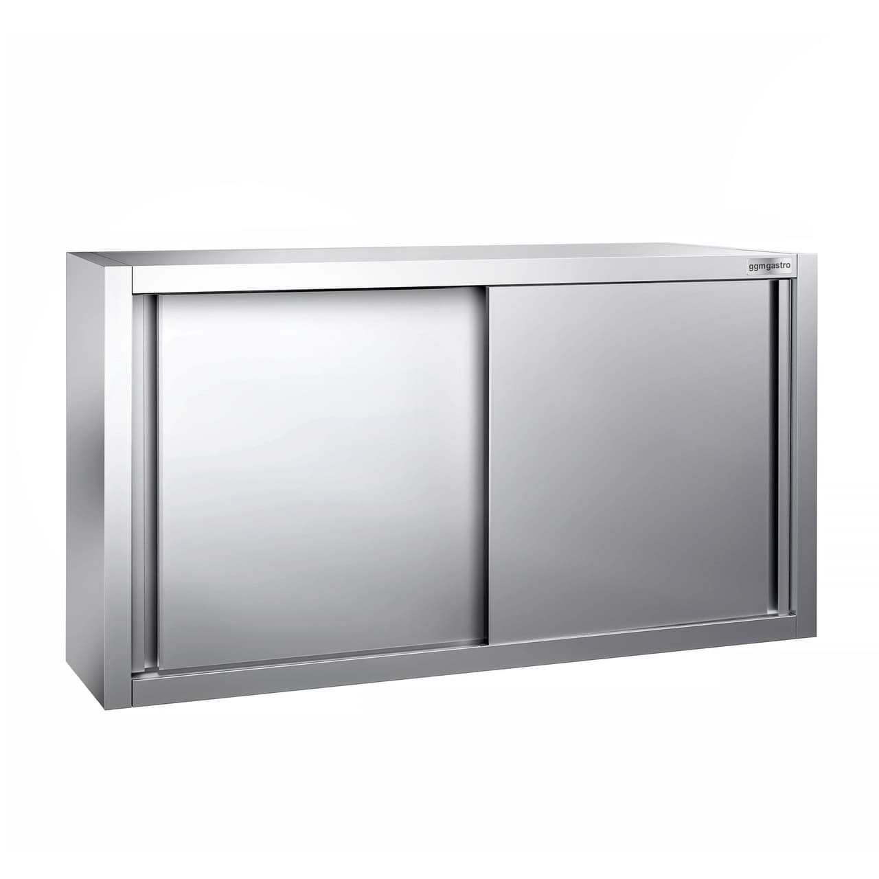 Edelstahl Wandhängeschrank PREMIUM - 1200x400mm - mit Schiebetür - 650mm hoch