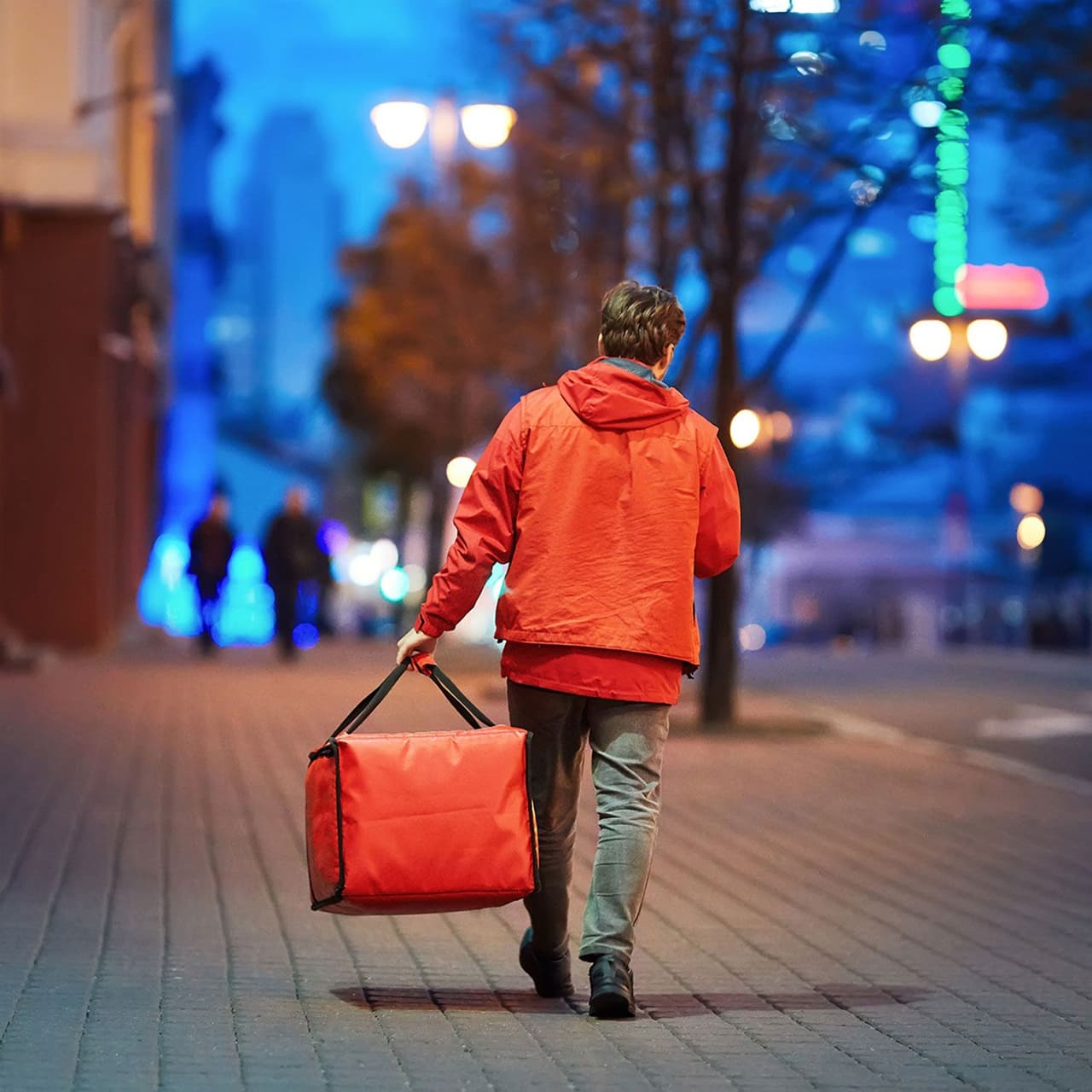 WarmBag/ Pizzabag PRO - Beheizte Liefertasche - für 4 Pizzakartons 35x35cm - Rot