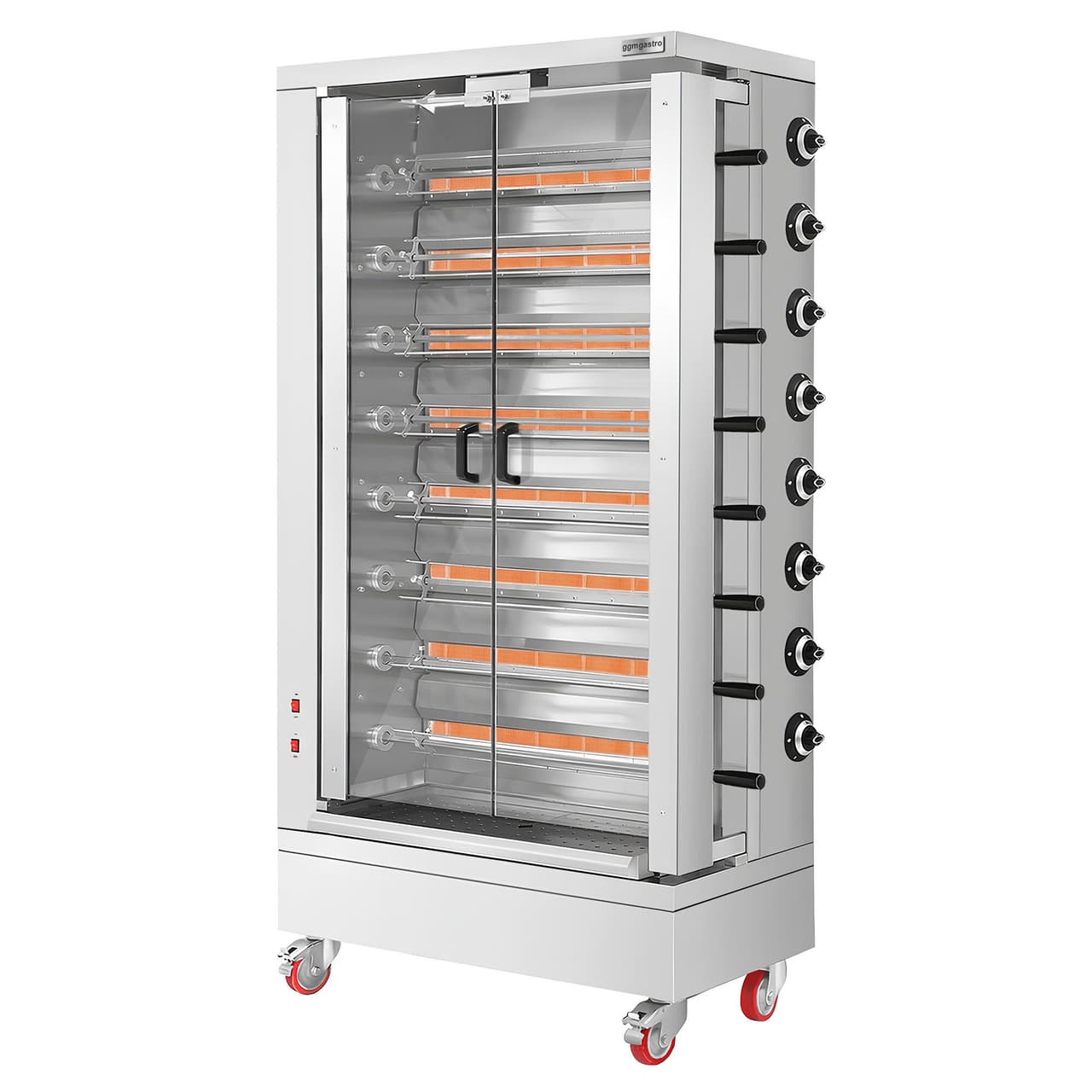 Gas Hähnchengrill - 51,73kW -  mit 8 Spießen für bis zu 48 Hähnchen