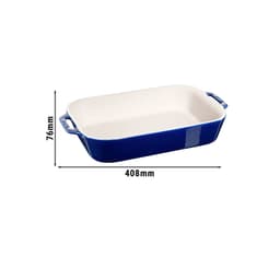 STAUB | CERAMIQUE - Auflaufform - 340x240mm - Keramik - Dunkelblau