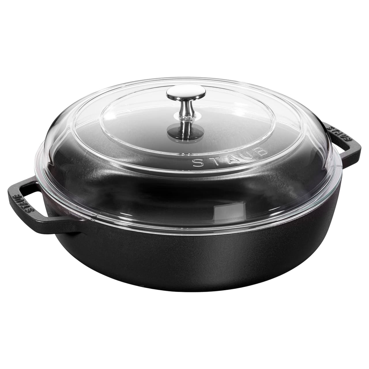 STAUB | BRAISERS - Bräter mit Glasdeckel - 280mm - Gusseisen - Schwarz