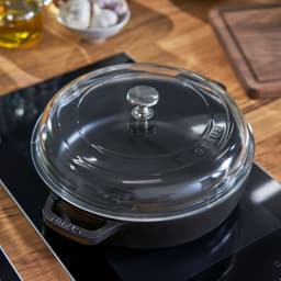 STAUB | BRAISERS - Bräter mit Glasdeckel - 280mm - Gusseisen - Schwarz