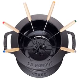 STAUB | SPECIALITIES - Fondue Set - Ø 180mm - Gusseisesn -Schwarz