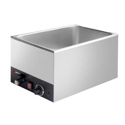 Elektro Bain-Marie - 1,2 kW - für GN 1/1 mit 200mm Höhe: - mit Ablasshahn