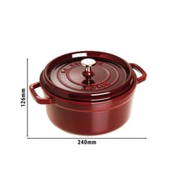 STAUB | LA COCOTTE - Cocotte - Ø 180mm - Gusseisen - Grenadine-Rot