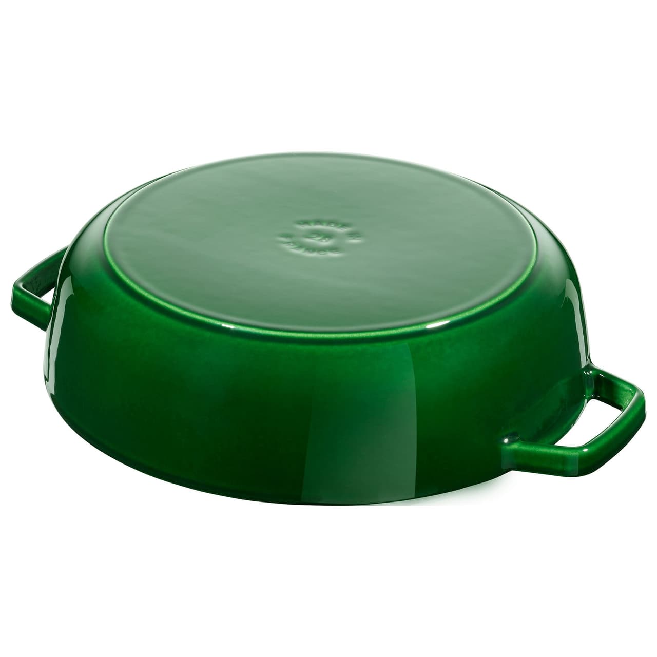 STAUB | BRAISERS - Bräter mit Chistera Drop-Structure - 240mm - Gusseisen - Basilikum-Grün