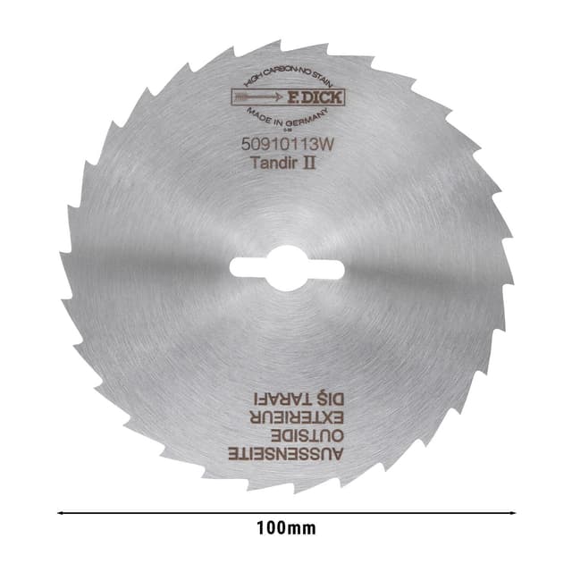 F. DICK® | Schneidemesser - Ø100mm - gezahnt