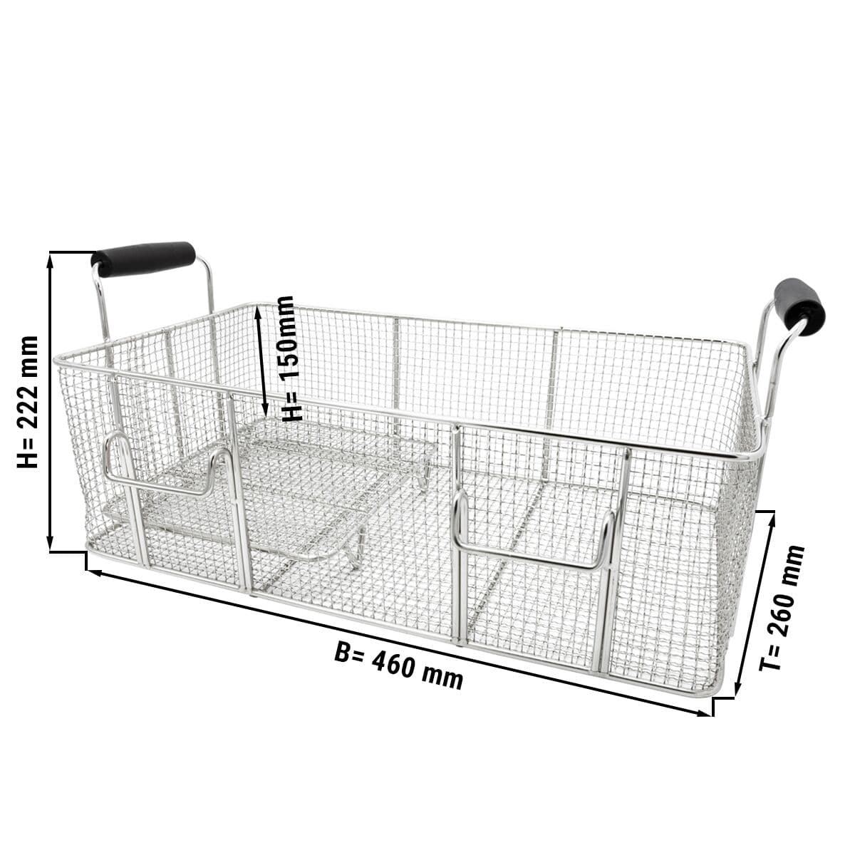 Elektro Fisch Fritteuse - 20,4 Liter - 5 kW - mit Ablasshahn