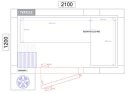 Regalset Aluminium (Eloxiert) - L-Form - Bautiefe: 460mm