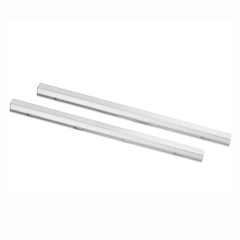 Edelstahlschienen - 1x links & 1x rechts - 530mm - GN 1/1 mit plastifiziertem Tragrost - GN 1/1 - 325x530mm