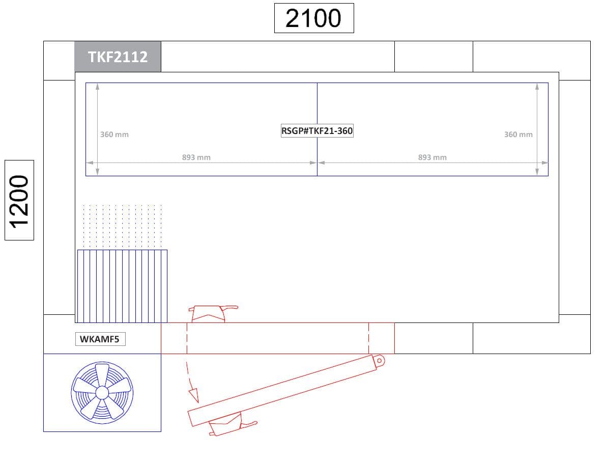 Regalset Aluminium (Eloxiert) - Bautiefe: 360mm