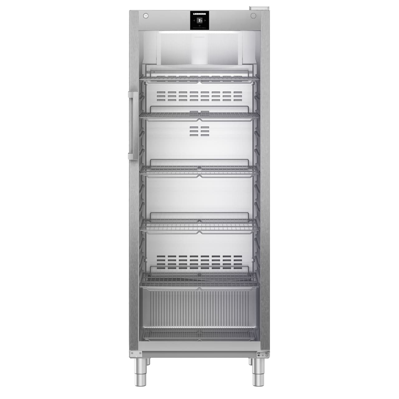 LIEBHERR | Kühlschrank Edelstahl PERFECTION - 478 Liter - GN 2/1 - Innen Kunststoff - mit 1 Glastür