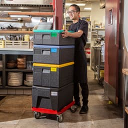 CAMBRO | CAMDOLLY® - Transportwagen - passend für alle EPP Boxen GN 1/1 - Rot