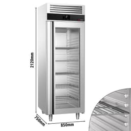 Kühlschrank PREMIUM - GN 2/1 - 700 Liter - mit 1 Glastür