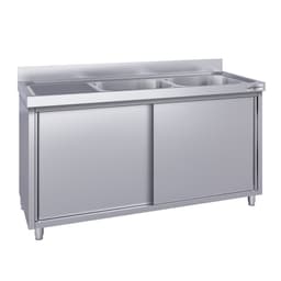 Spülschrank ECO - 2000x600mm - mit 2 Becken rechts