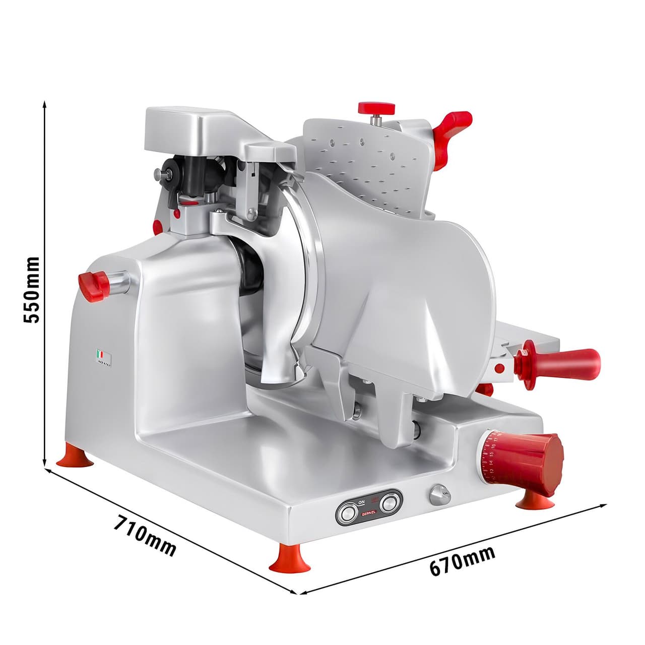 BERKEL | Aufschnittmaschine Domina als Senkrechtschneider - 300 Watt - Messer: Ø 350mm - Mit Einspannarm